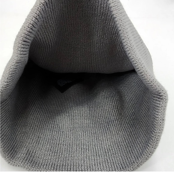 Hurley Icon Staple Beanie Men's One Size Gray Embroidered Logo - Picture 5 of 9